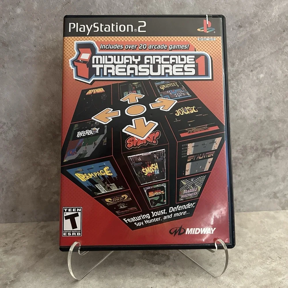 Midway Arcade Treasures 1 - Playstation 2 PS2 - CIB w/ Manual - Tested